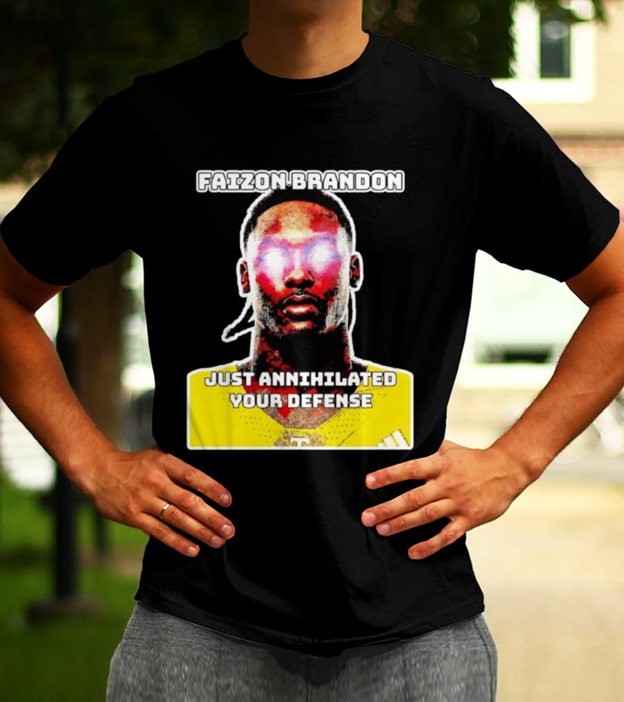 Faizon Brandon Just Annihilated Your Defense Glowing Eyes Football Player T-Shirt