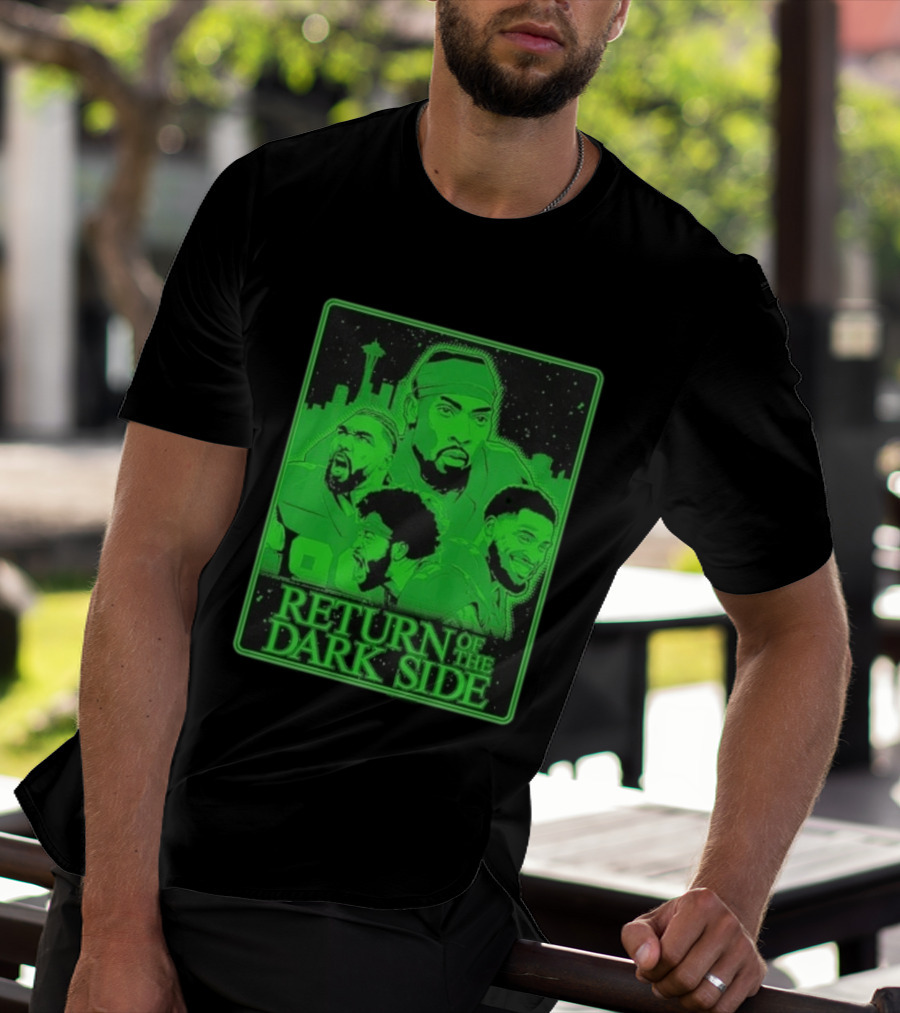 Seattle Seahawks Return Of The Dark Side Skyline Players Green Sports T-Shirt