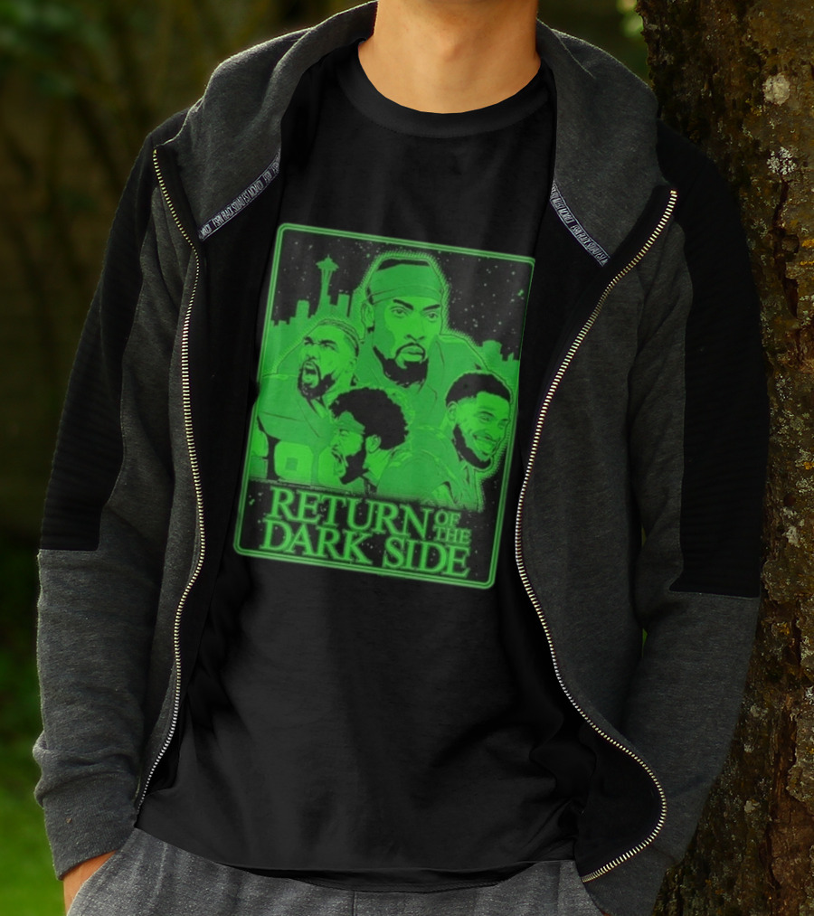 Seattle Seahawks Return Of The Dark Side Skyline Players Green Sports T-Shirt