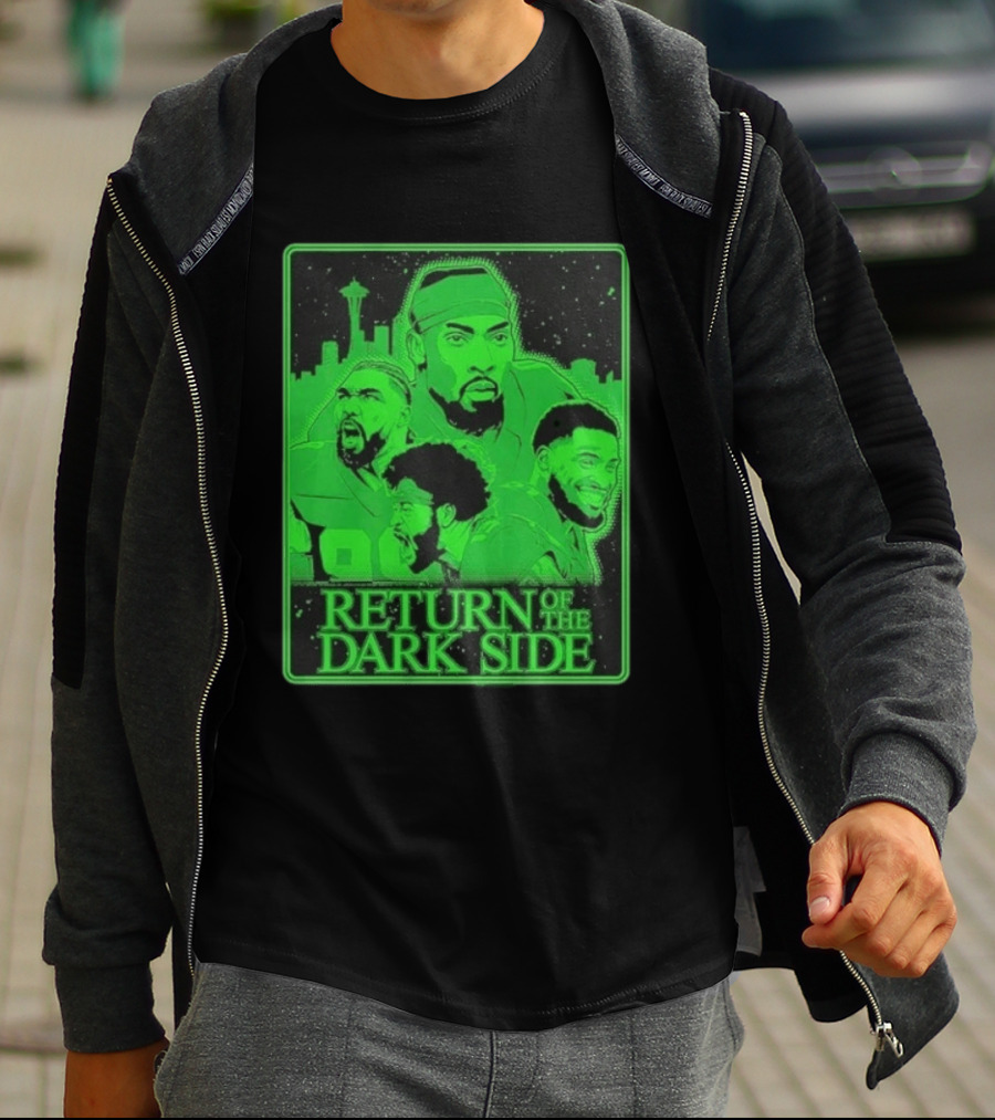 Seattle Seahawks Return Of The Dark Side Skyline Players Green Sports T-Shirt