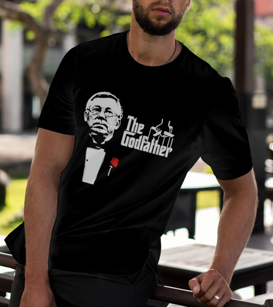 Sir Alex Ferguson The Godfather Tribute With Red Rose T-Shirt