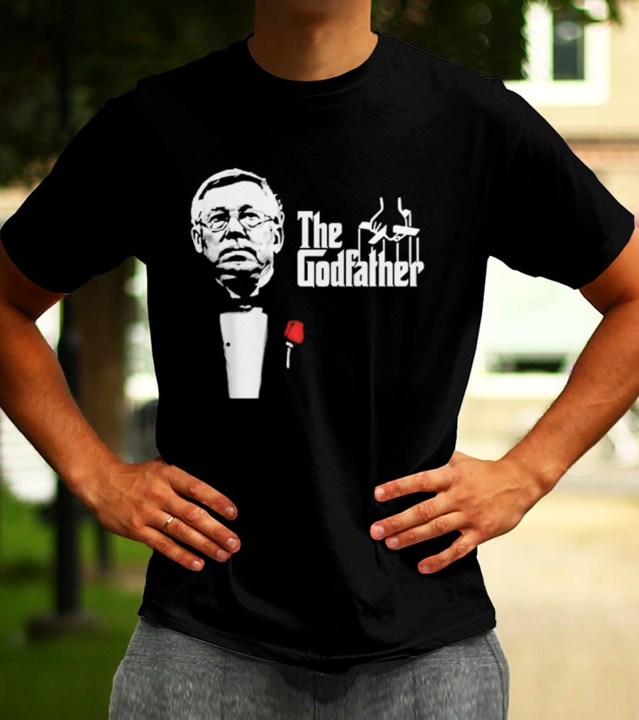 Sir Alex Ferguson The Godfather Tribute With Red Rose T-Shirt