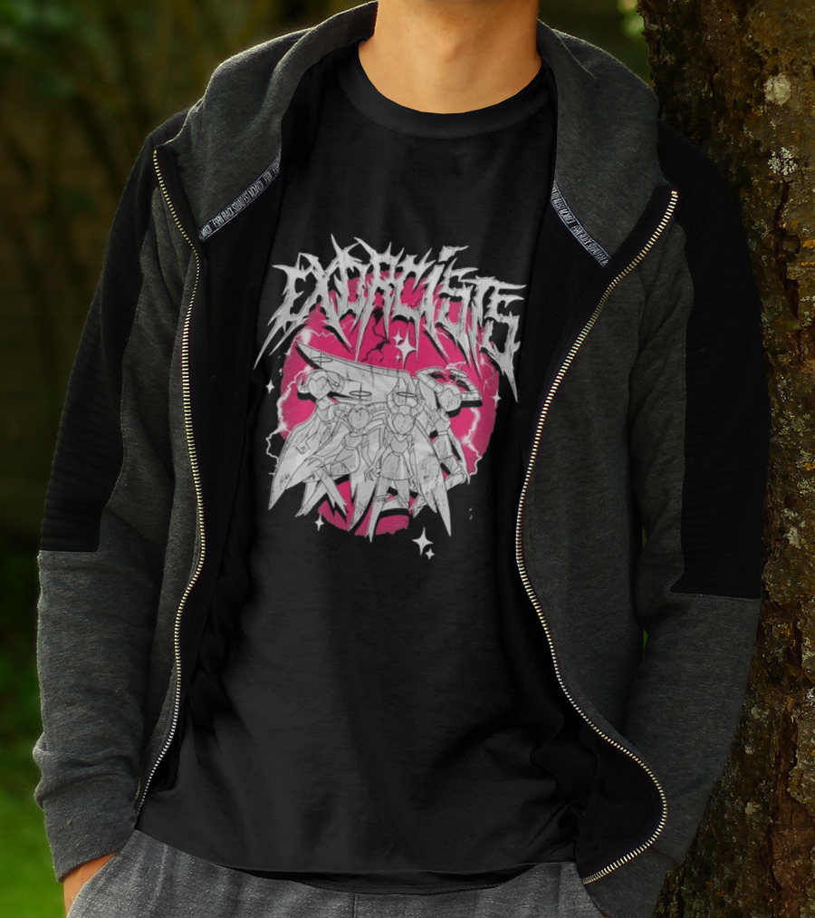 Exorcist Hazbin Hotel Metal Style Adam Lute T-Shirt