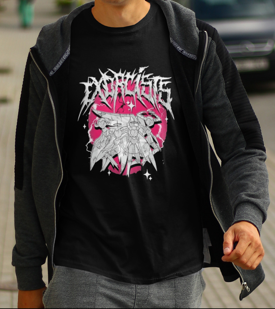 Exorcist Hazbin Hotel Metal Style Adam Lute T-Shirt