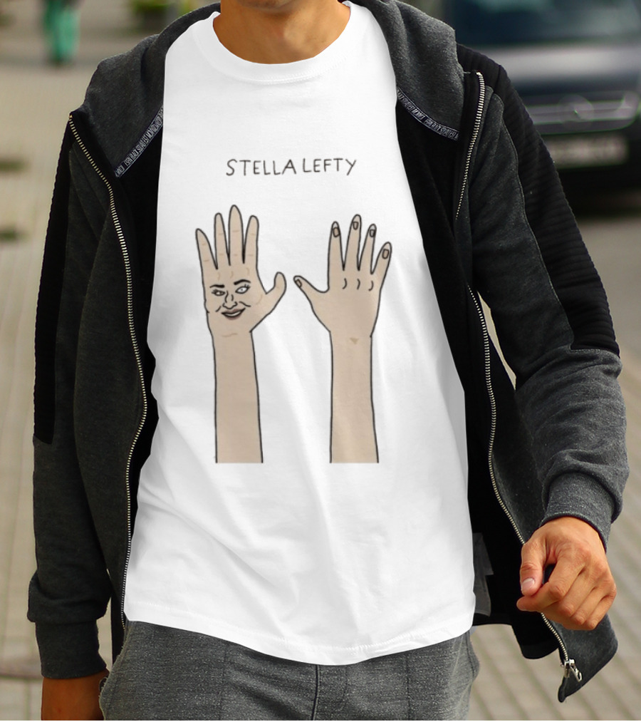 Stella Lefty Surreal Face Hand T-Shirt