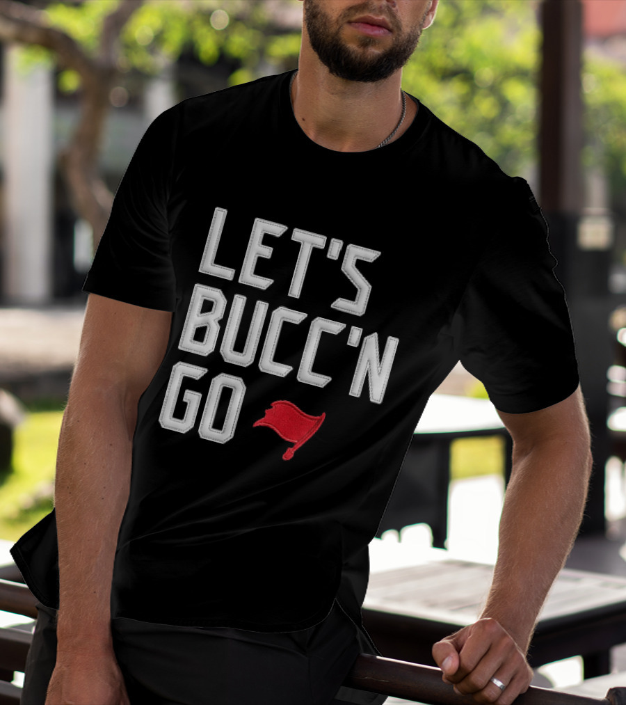Let's Bucc'n Go Buccaneers Flag T-Shirt