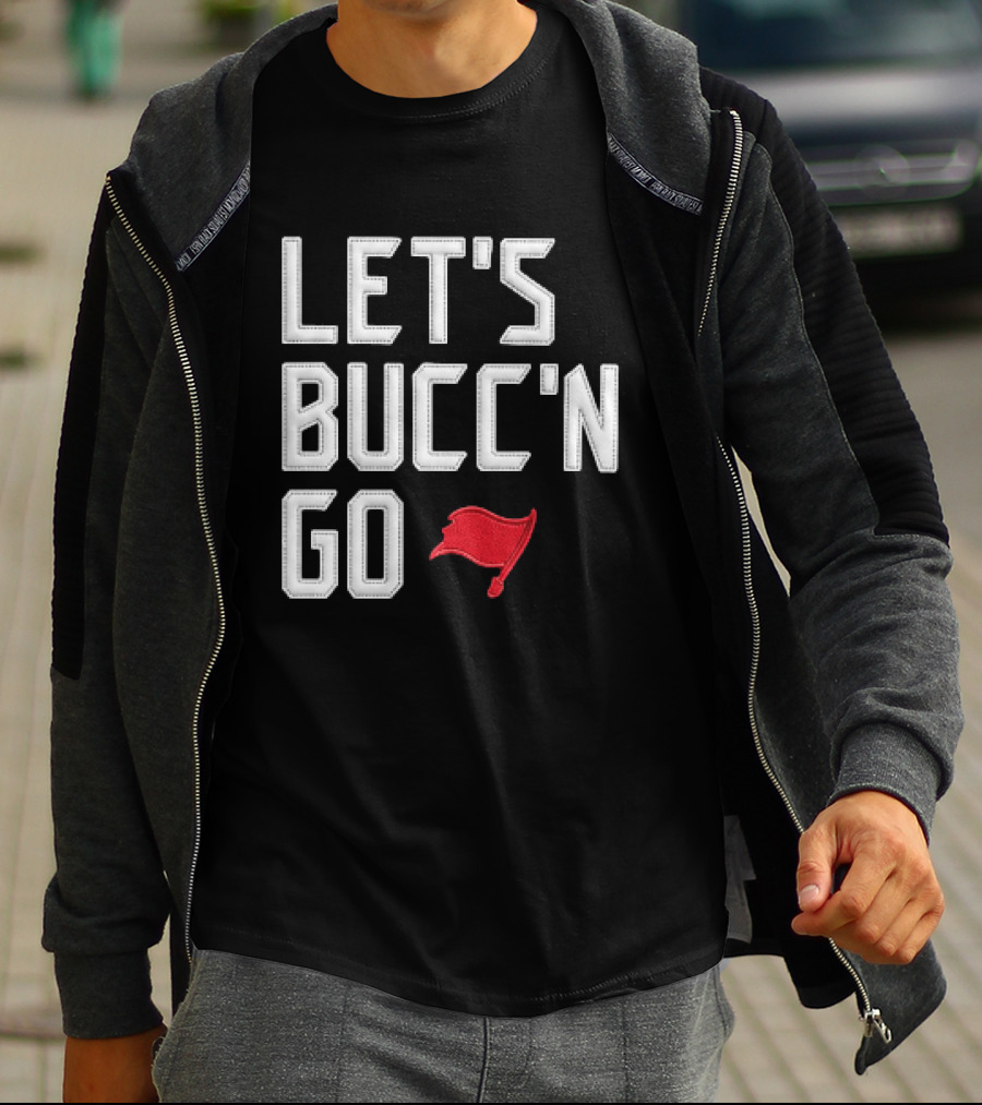 Let's Bucc'n Go Buccaneers Flag T-Shirt