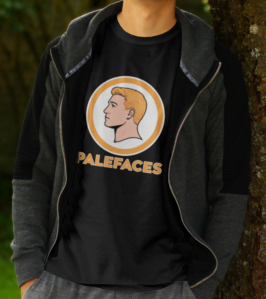Caucasians Palefaces Orange Circle T-Shirt