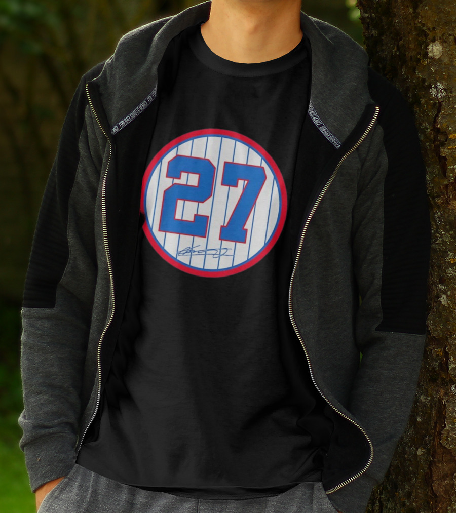 Vladimir Guerrero Number 27 Montreal Expos Team Signed Jersey Patch T-Shirt