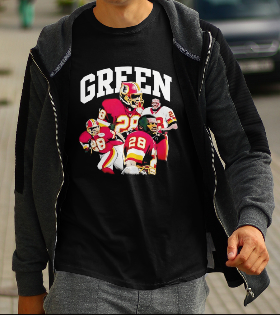 Darrell Green 28 Washington Football Legends Redskins NFL T-Shirt