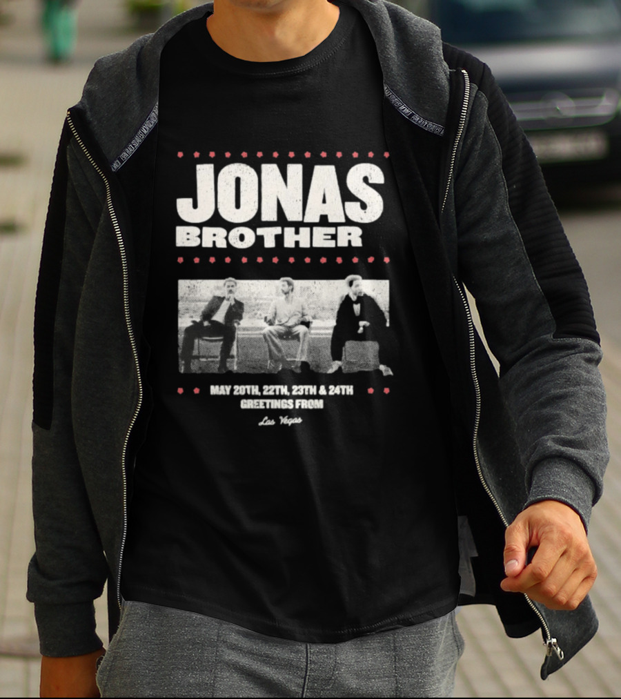Jonas Brothers Greetings From Las Vegas May 20th 22nd 23rd 24th Concert T-Shirt