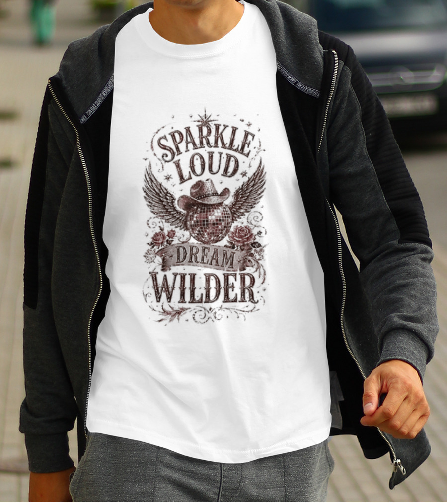 Dolly Parton Sparkle Loud Dream Wilder Vintage Western T-Shirt