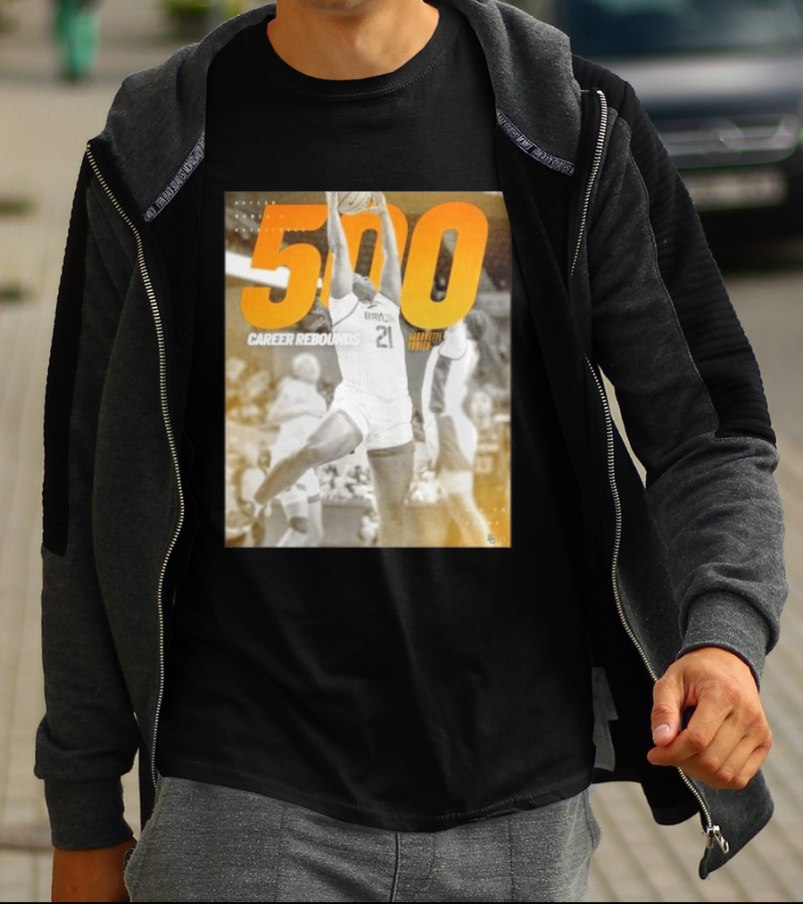 Baylor Bears Aaronette Vonleh 500 Career Rebounds T-Shirt