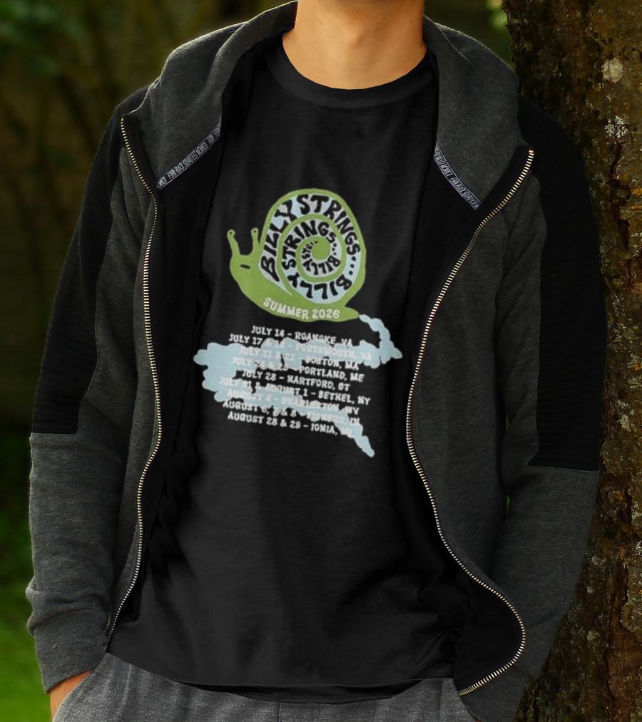 Billy Strings Summer 2026 Snail Tour Dates July August Schedule T-Shirt