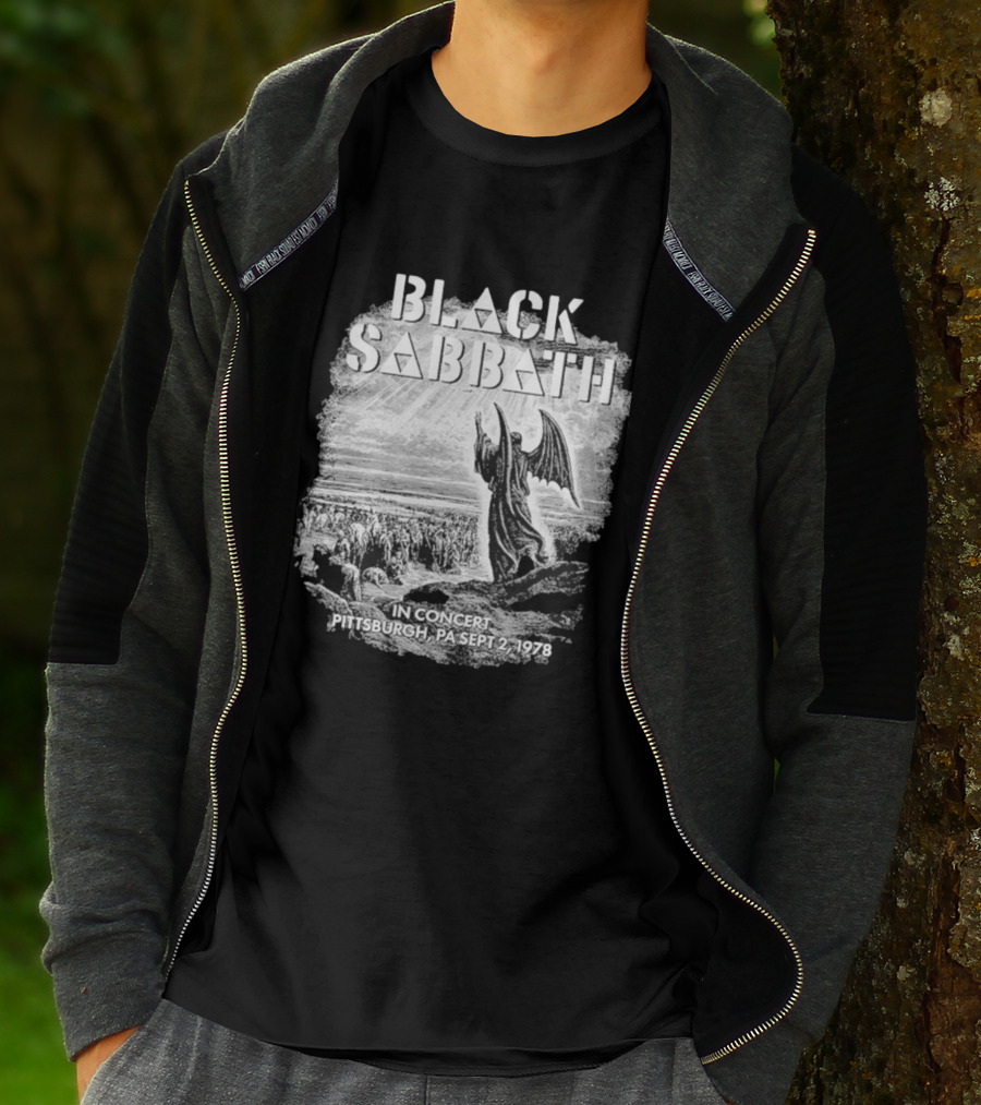 Black Sabbath In Concert Pittsburgh Pa Sept 2 1978 T-Shirt