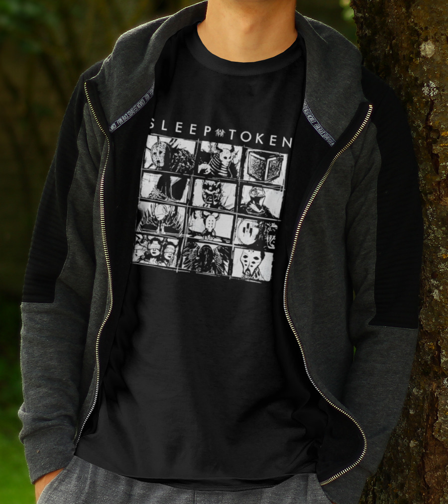Sleep Token Band Grid Metal Music T-Shirt
