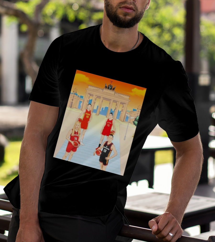 China 15 Espana 10 Hungary 14 Deutschland 13 Basketball Players Berlin T-Shirt