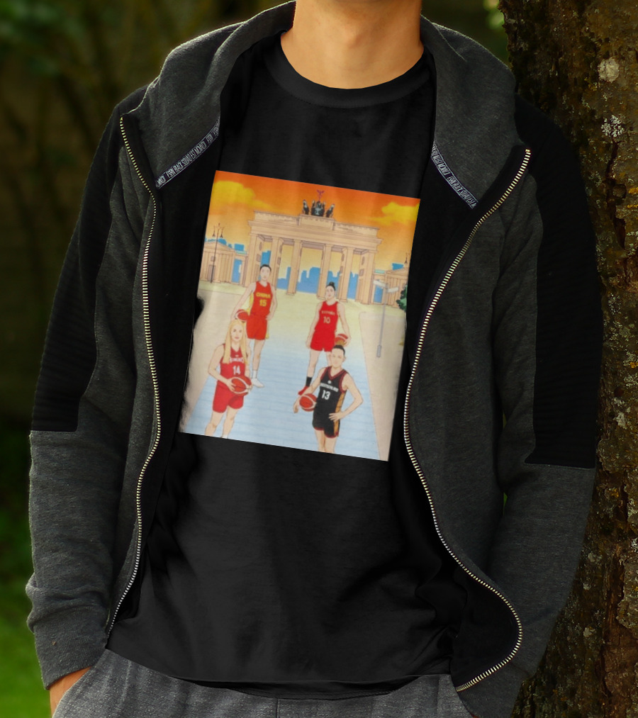 China 15 Espana 10 Hungary 14 Deutschland 13 Basketball Players Berlin T-Shirt