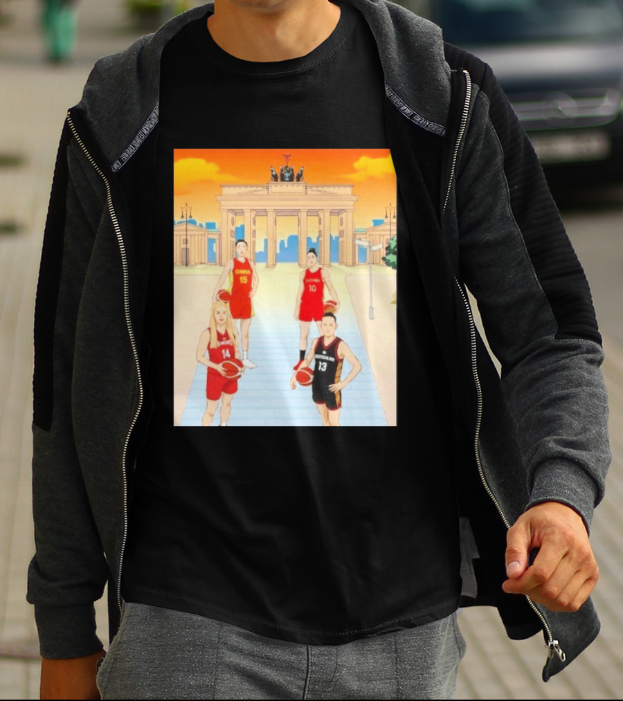 China 15 Espana 10 Hungary 14 Deutschland 13 Basketball Players Berlin T-Shirt