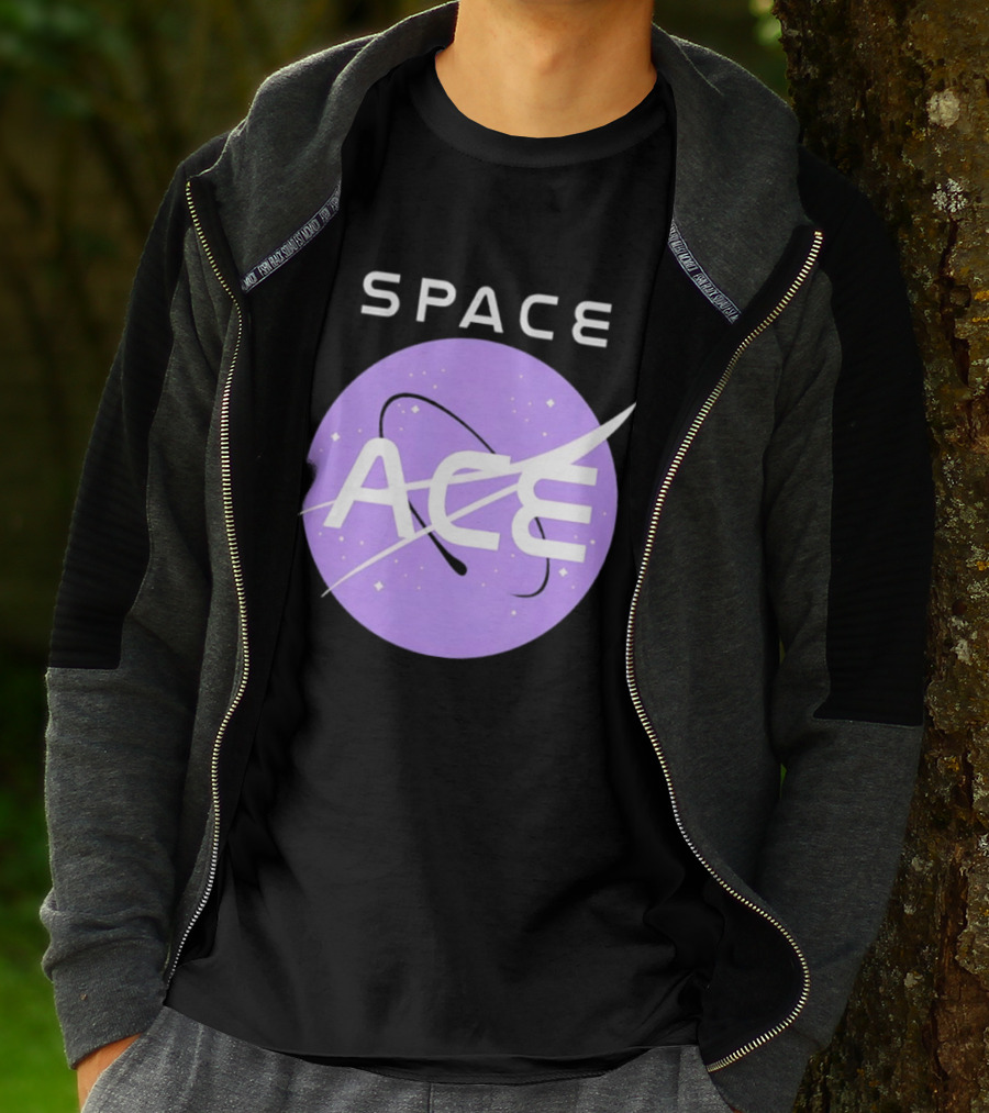Space Ace NASA Astronomy Galaxy Iconic Insignia T-Shirt
