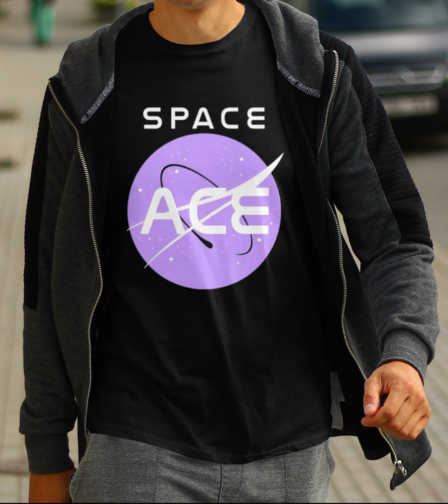 Space Ace NASA Astronomy Galaxy Iconic Insignia T-Shirt