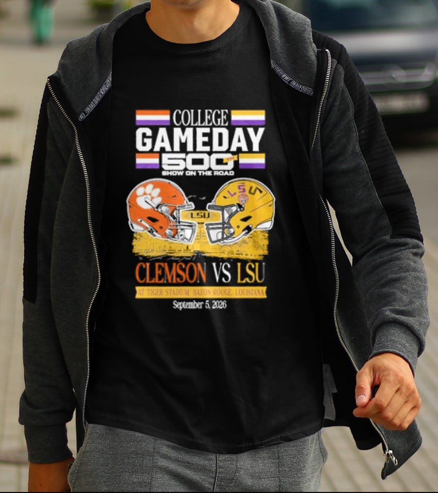 College GameDay 500th Show Clemson Vs LSU At Tiger Stadium September 6 2008 Baton Rouge Louisiana T-Shirt
