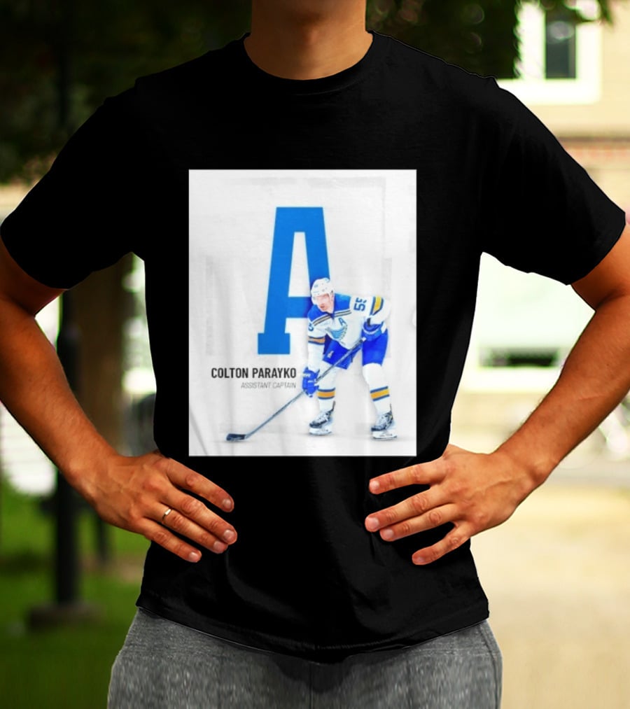 Colton Parayko St Louis Blues Assistant Captain No 55 Hockey Player T-Shirt