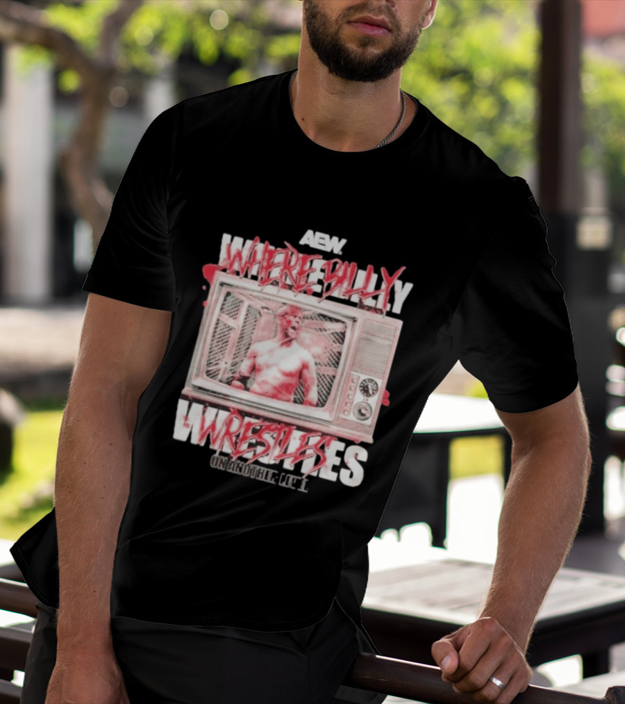 AEW Where Billy Wrestles TV Cage Match T-Shirt