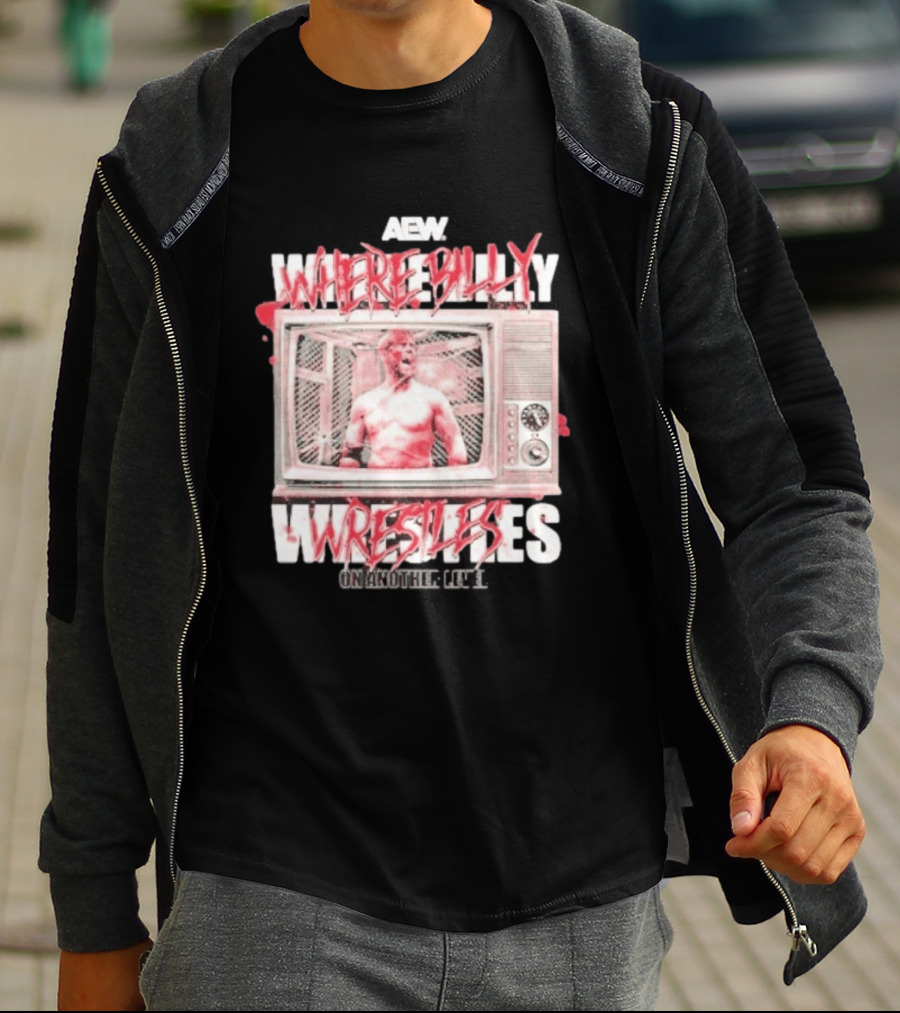 AEW Where Billy Wrestles TV Cage Match T-Shirt