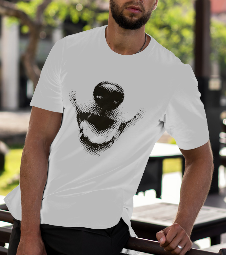Smiley Neiro Shiba Dotwork T-Shirt