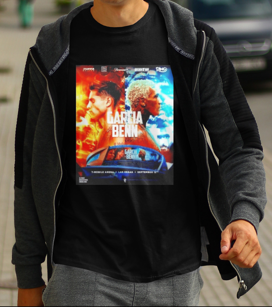 Garcia Vs Benn Live Fight DAZN Mobile Arena Las Vegas September 12th T-Shirt