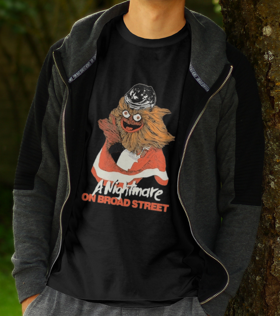 Philadelphia Flyers Gritty A Nightmare On Broad Street T-Shirt