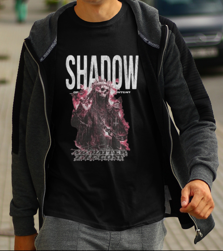 Shadow Of Intent No Matter The Cost Cloaked Skeleton T-Shirt