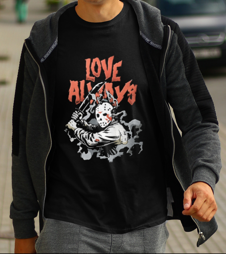 Love Always Jason Voorhees Bloody Machete T-Shirt