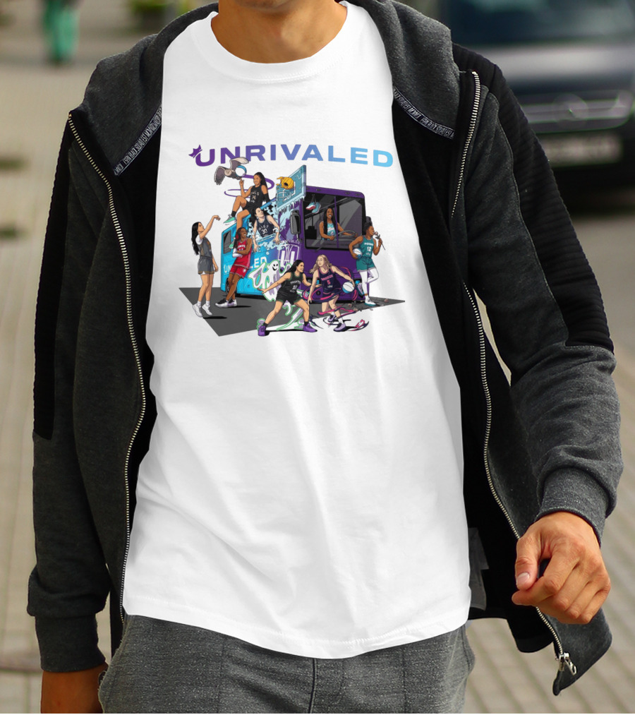 Unrivaled Season 3 Women's Bus Tour Players Uniform Basketball Team T-Shirt
