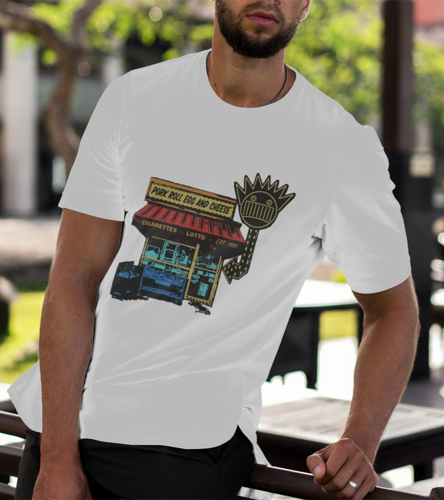Ween Pork Roll Egg And Cheese Cigarettes Lotto 1991 Storefront T-Shirt