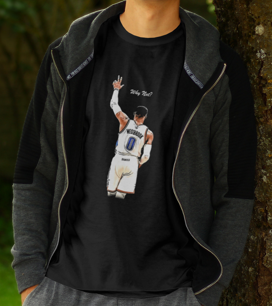 Oklahoma City Thunder Russell Westbrook Why Not Victory Celebration T-Shirt