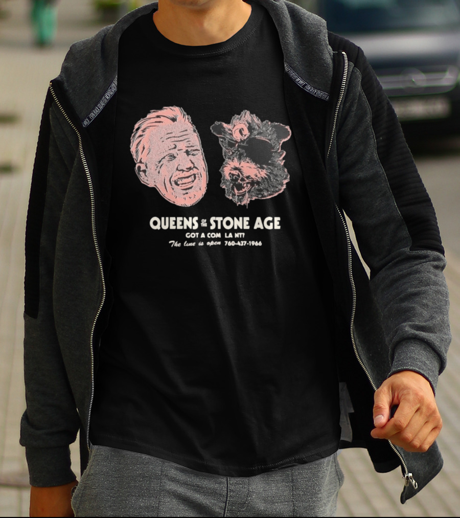Queens Of The Stone Age Got A Compl La Nv The Line Is Open 760 437 1966 T-Shirt