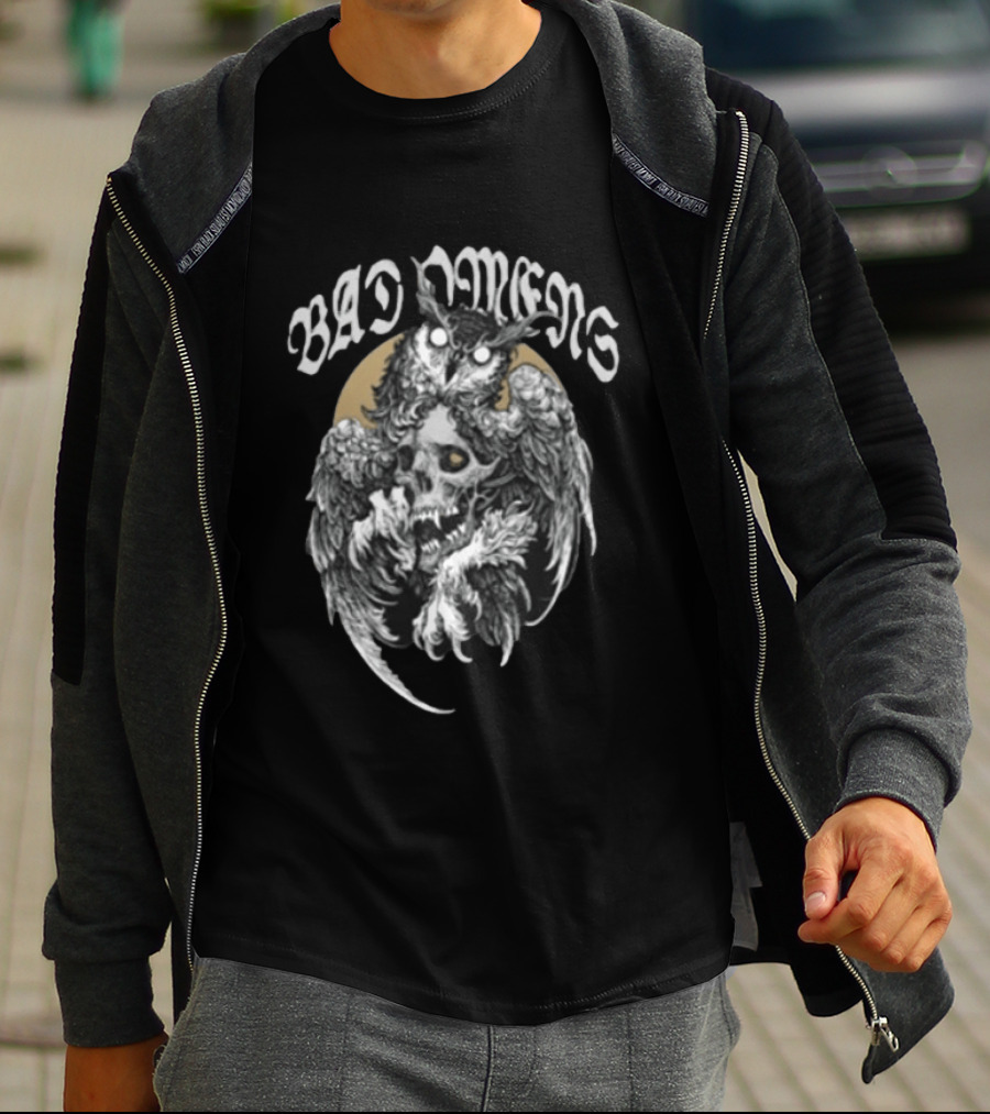 Bad Omens Dying To Love Gothic Owl Skull T-Shirt