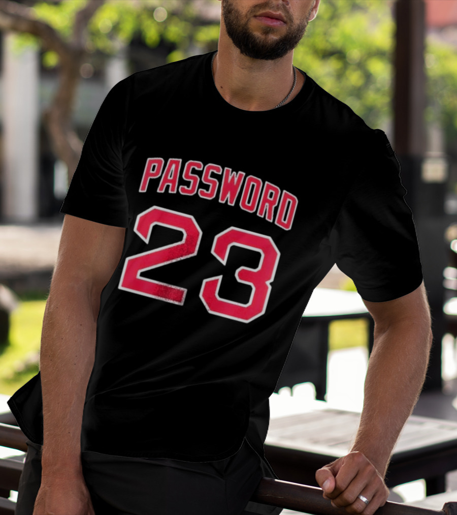 Boston Red Sox Password 23 Worcester Name And Number T-Shirt
