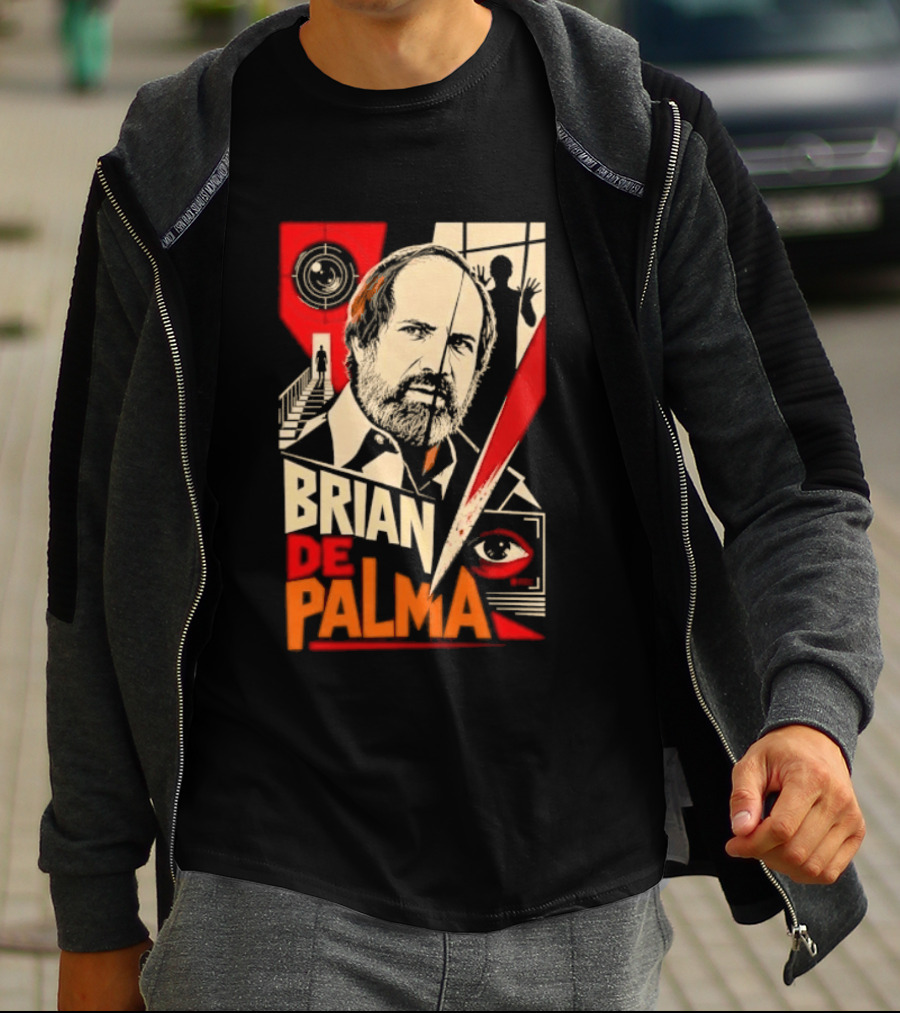 Brian De Palma Cinematic Visionary Red Eye Montages T-Shirt