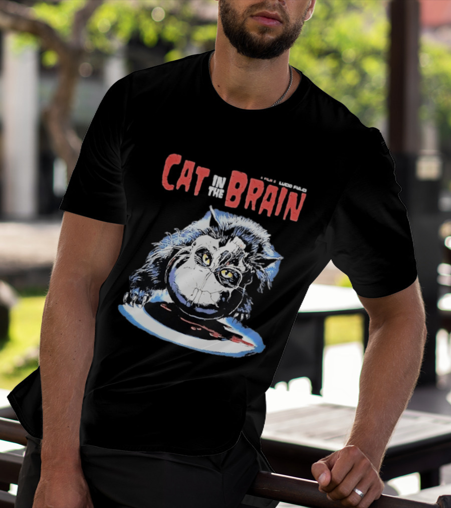Lucio Fulci Cat In The Brain Horror Movie Graphic Novelty T-Shirt