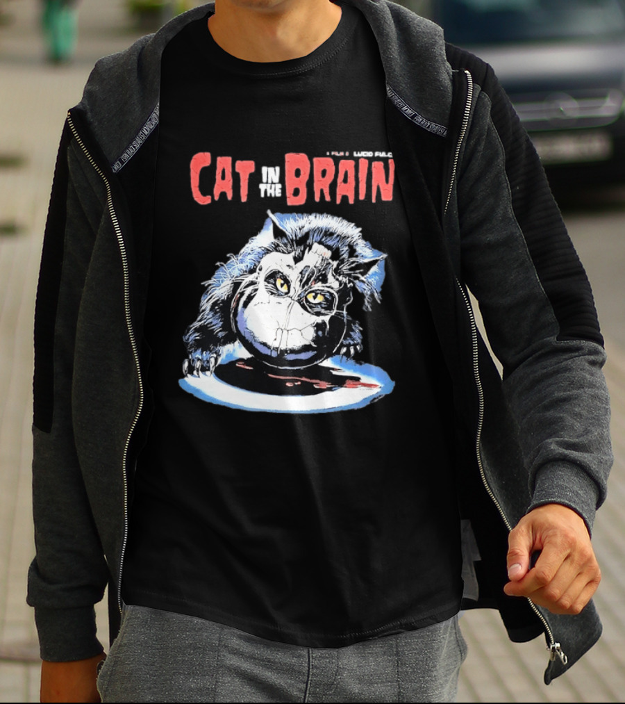 Lucio Fulci Cat In The Brain Horror Movie Graphic Novelty T-Shirt