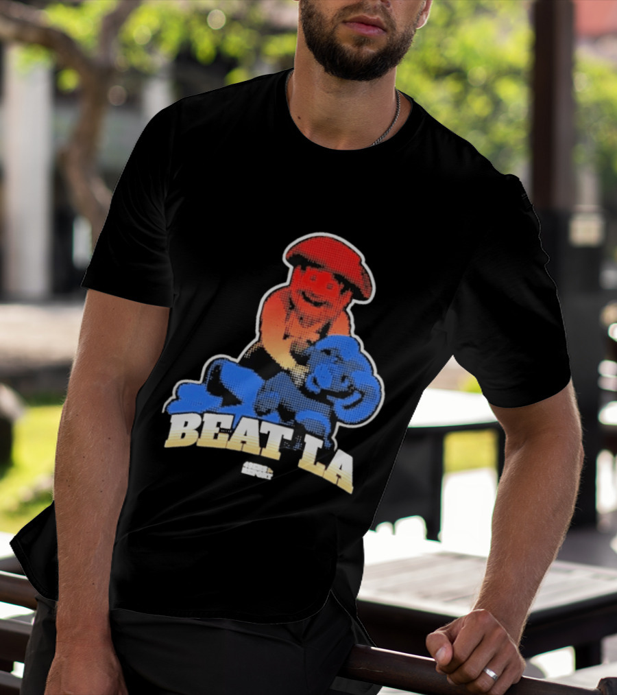 San Francisco 49ers Beat LA Rams Retro Style Football Rivalry T-Shirt