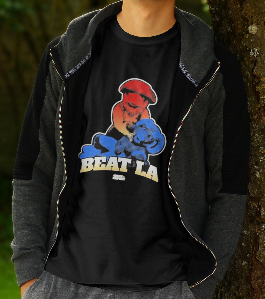 San Francisco 49ers Beat LA Rams Retro Style Football Rivalry T-Shirt