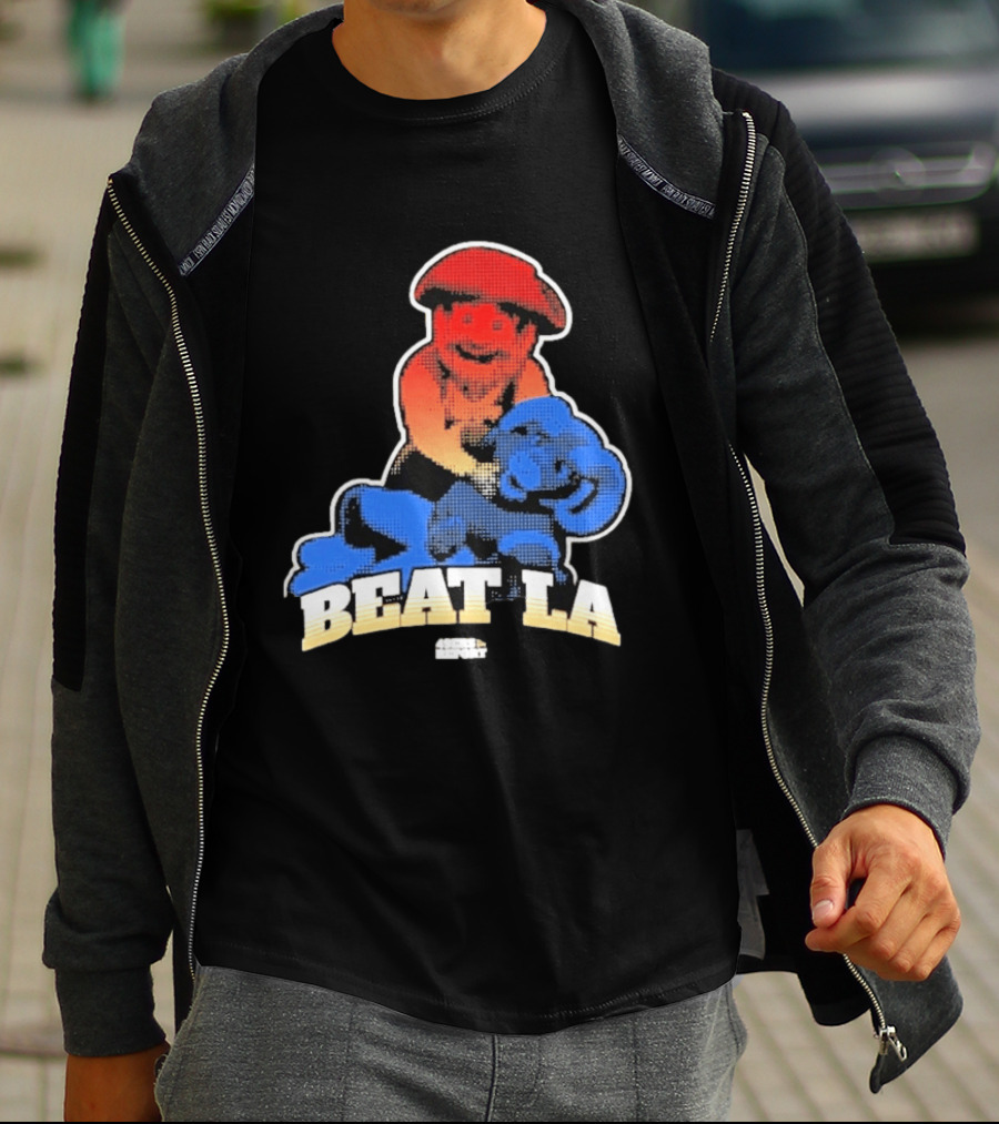 San Francisco 49ers Beat LA Rams Retro Style Football Rivalry T-Shirt