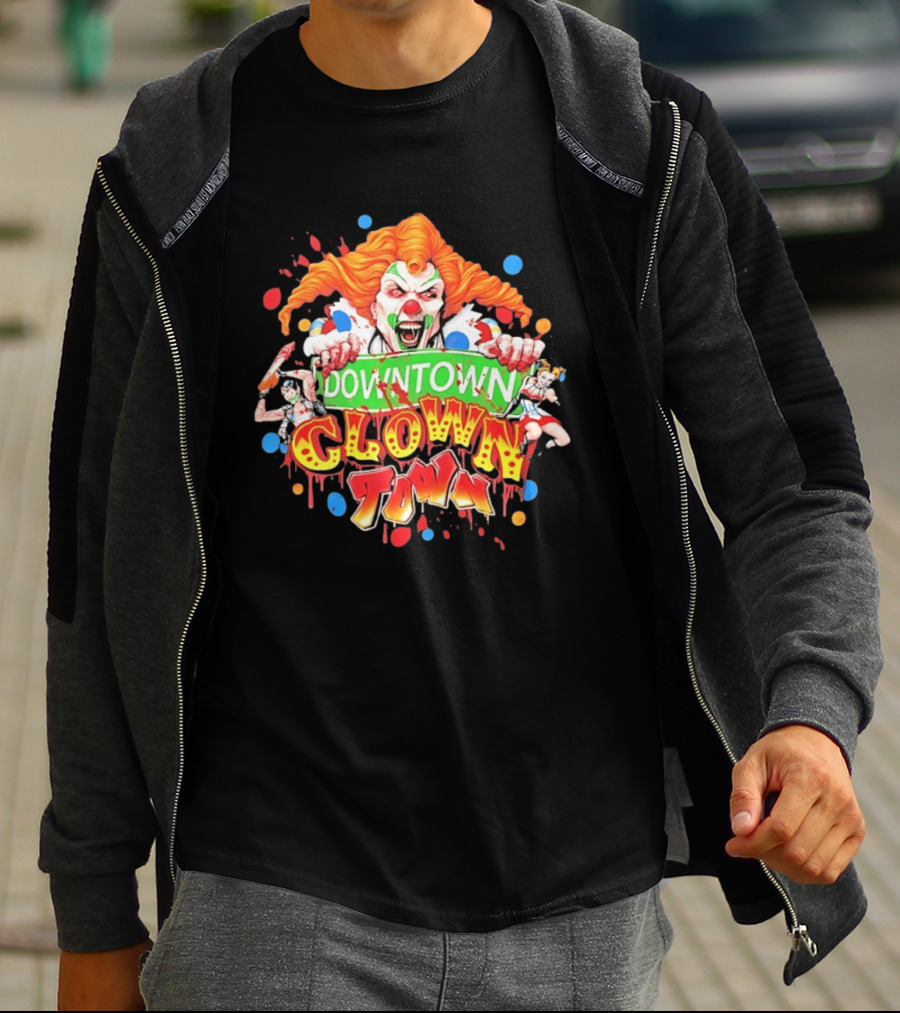 Downtown Clown Town Joker Harley T-Shirt