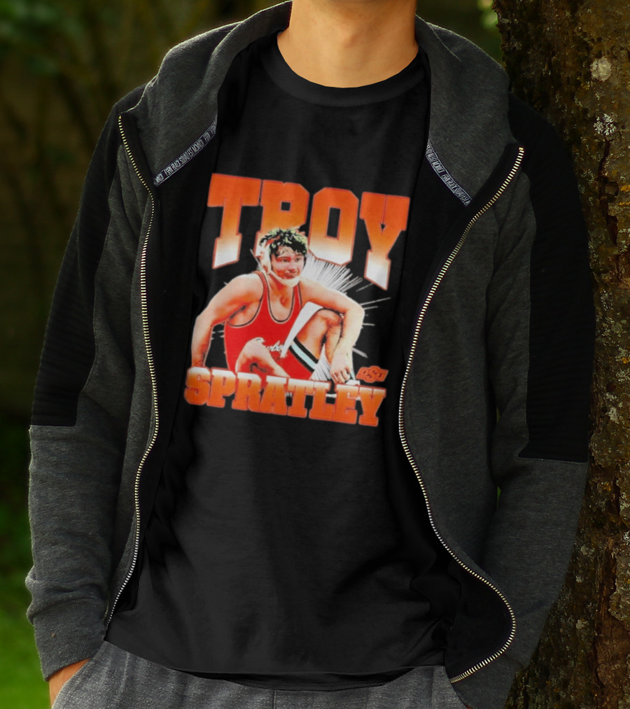 Troy Spratley OSU Oklahoma State Wrestling Player T-Shirt