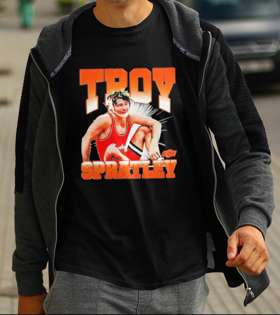 Troy Spratley OSU Oklahoma State Wrestling Player T-Shirt