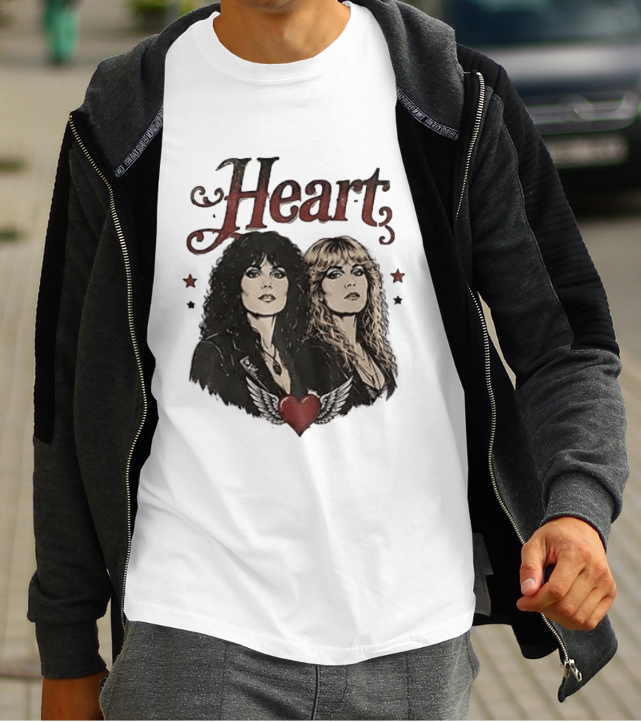 Heart Band Sing Loud Love Wild With Iconic Duo T-Shirt